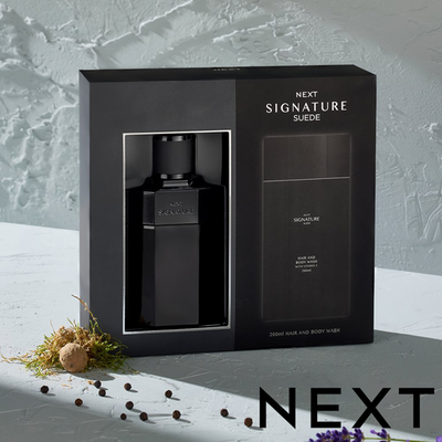 NEXT Signature Suede 100ml Eau de Parfum and 200ml Hair and Body Wash Gift Set