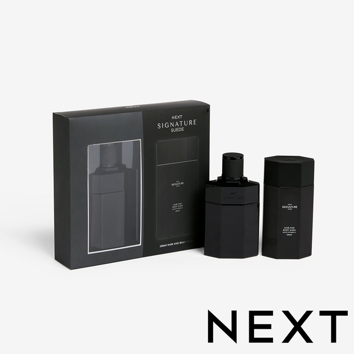 NEXT Signature Suede 100ml Eau de Parfum and 200ml Hair and Body Wash Gift Set