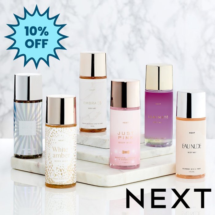 NEXT Set of 6 The Ultimate Body Mist Collection 145ml