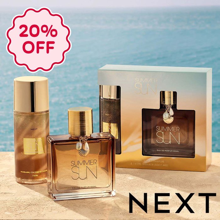 NEXT Summer Sun 100ml Perfume and 145ml Shimmer Body Mist Gift Set