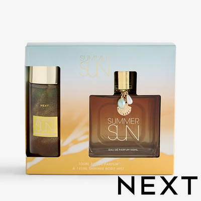 NEXT Summer Sun 100ml Perfume and 145ml Shimmer Body Mist Gift Set