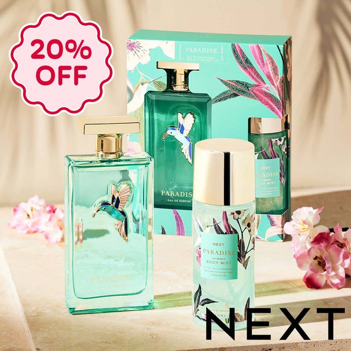 NEXT Paradise 100ml Perfume and 145ml Shimmer Body Mist Gift Set
