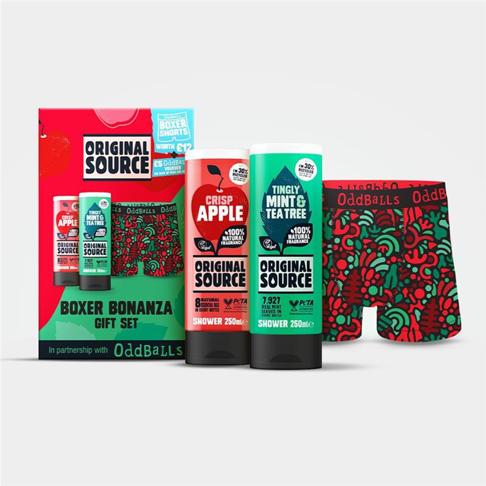 Moonpig Original Source Shower Gel & Boxers Gift Set