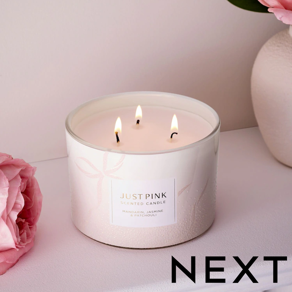 Next Just Pink 3 Wick Candle
