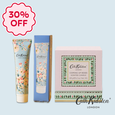 Cath Kidston Flowers Hand cream 30ml & Cath Kidston Coming Up Roses Candle