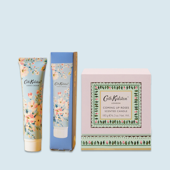 Cath Kidston Flowers Hand cream 30ml & Cath Kidston Coming Up Roses Candle