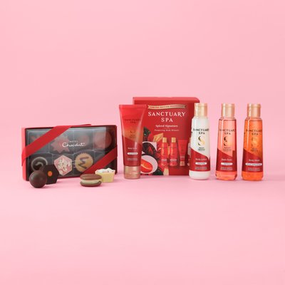 Sanctuary Spa Spiced Signature Pampering Body Rituals & Hotel Choclat Christmas Pocket