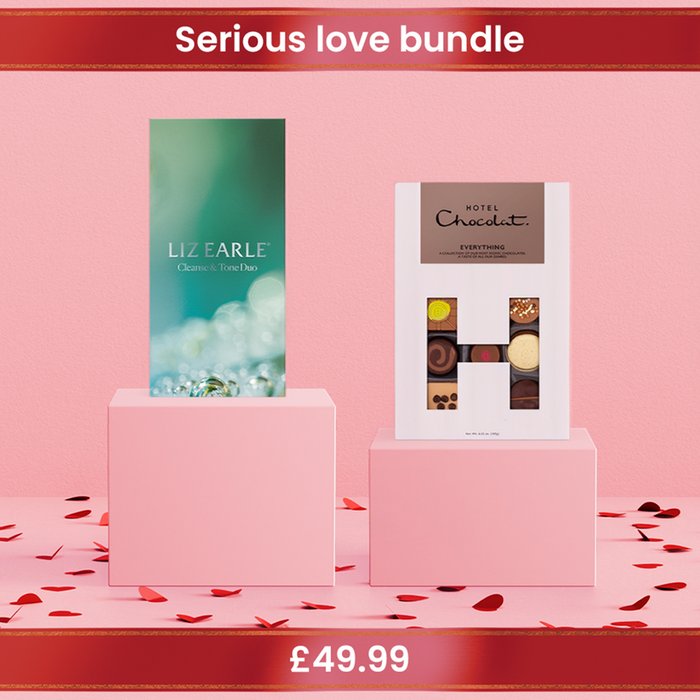 Liz Earle Cleanse & Tone Gift Set & Hotel Chocolat H Box