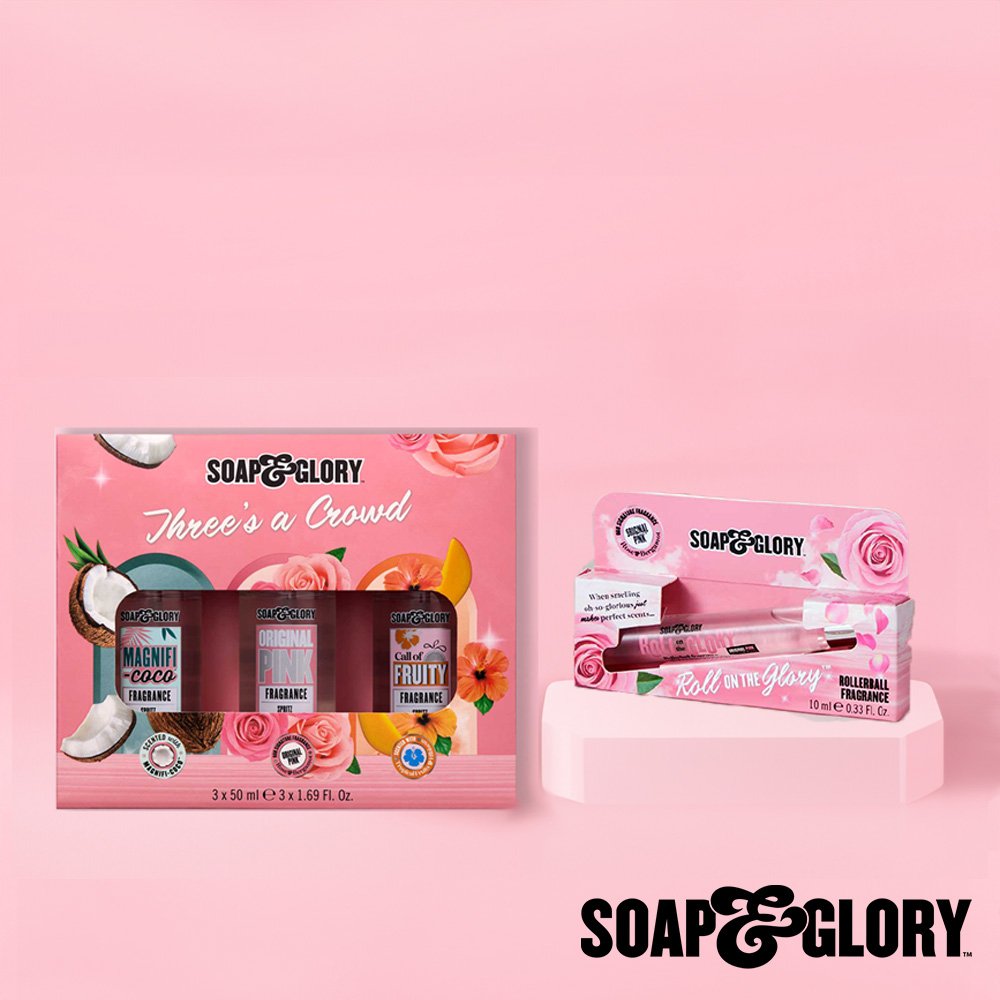 Soap & Glory Rollerball 10Ml Edp & Three's A Crowd Gift Set