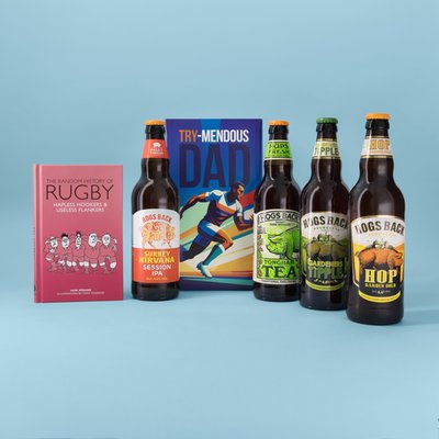 The Random History Of Rugby Book & Try-Mendous Dad Beer Gift Set