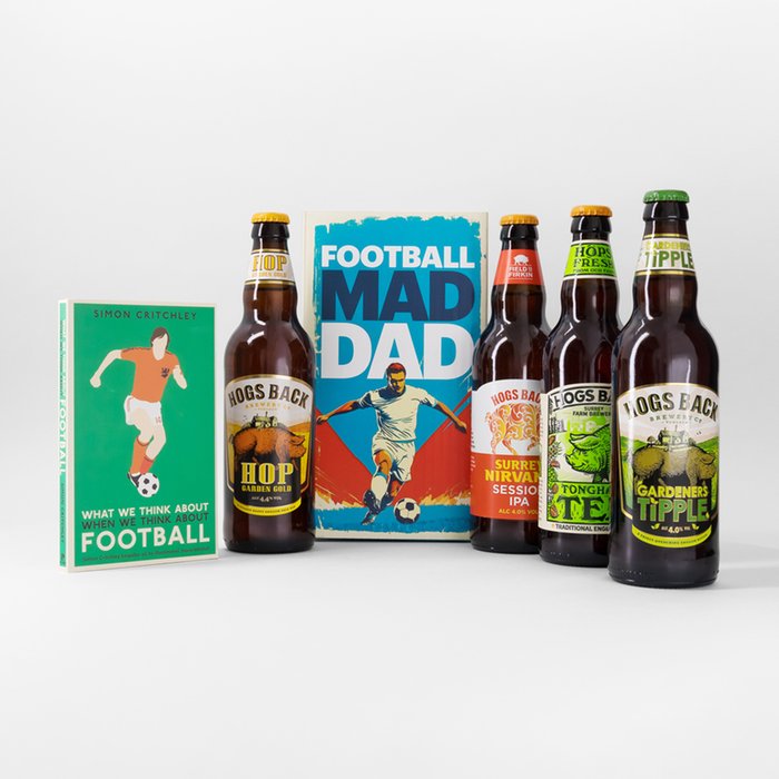 Football Mad Dad Beer Gift Set & What We Think About When We Think About Football Book