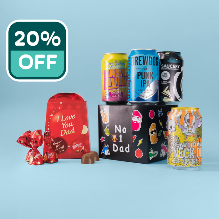 Love You Dad Maltesers Truffles 336g & NO.1 Dad Craft Cans Gift Set