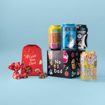 Love You Dad Maltesers Truffles 336g & NO.1 Dad Craft Cans Gift Set