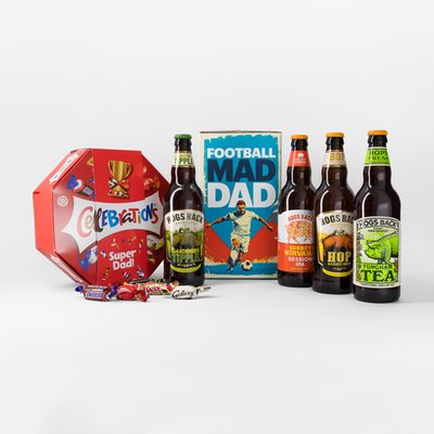 Superdad Celebrations 950g & Football Mad Dad Beer Gift Set