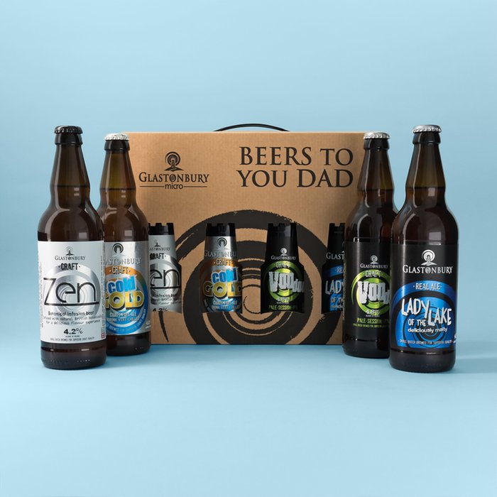 Glastonbury Beers to You Dad Real Ale Gift Set