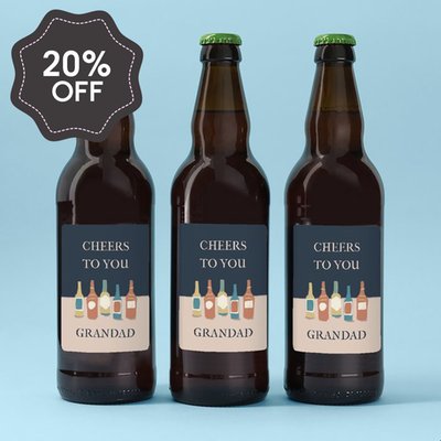 Cheers To You Grandad Beer Trio 3x500ml
