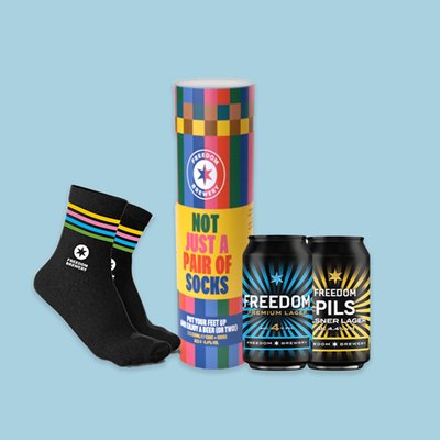 Lager and Socks for Dad 2 x 330ml 