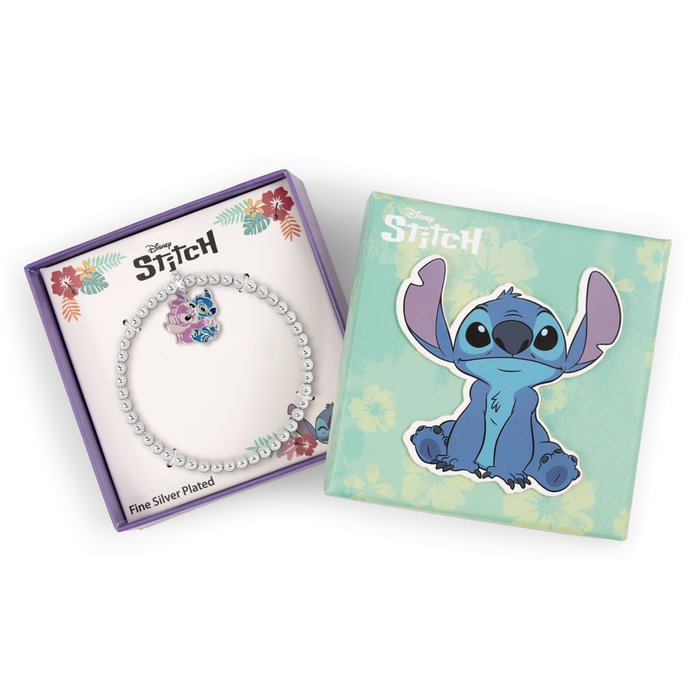 Stitch & Angel Pendant Expander Bracelet