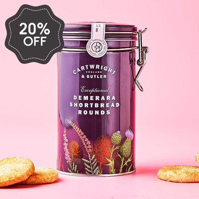 Cartwright & Butler Demerara Shortbread Tin (200g)