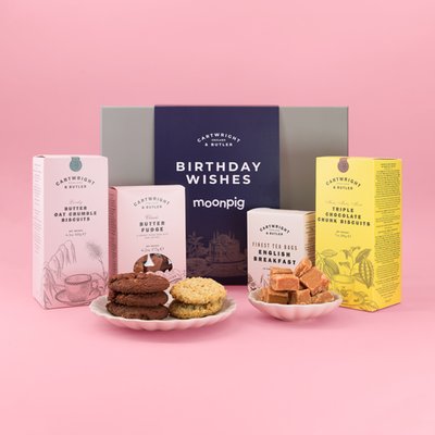 Birthday Wishes Tea and Biscuits Hamper