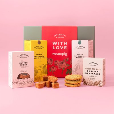 With Love Tea and Biscuits Hamper