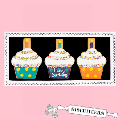 Biscuiteers Hand-Iced Hip Hip Hooray! Biscuits