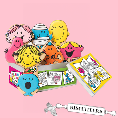 Biscuiteers Hand-Iced Mr Men And Little Miss Biscuit Tin