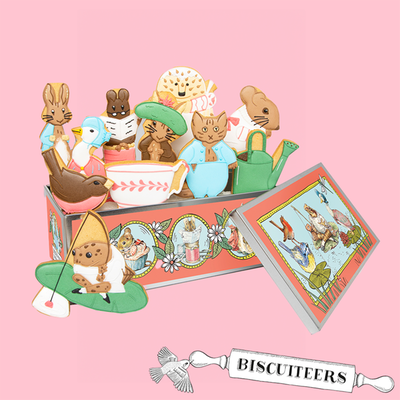 Biscuiteers Hand-Iced Beatrix Potter Luxe Tin
