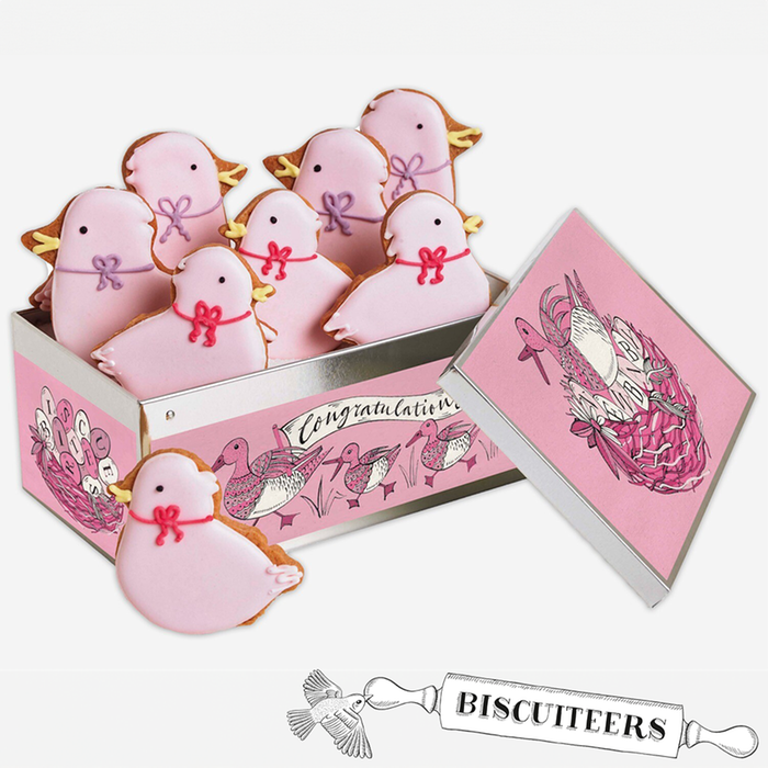 Biscuiteers Hand-Iced It's A Girl Biscuit Tin