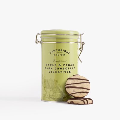 Cartwright & Butler Maple & Pecan Dark Chocolate Digestives Tin