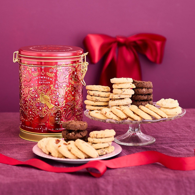 Cartwright & Butler 12 Days Of Christmas - Biscuits in Musical Barrel