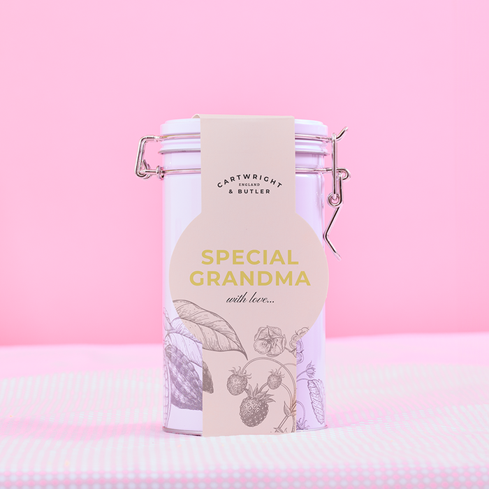 Cartwright & Butler For Grandma Strawberry & White Chocolate Chunk Biscuits Tin