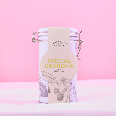 Cartwright & Butler For Grandma Strawberry & White Chocolate Chunk Biscuits Tin