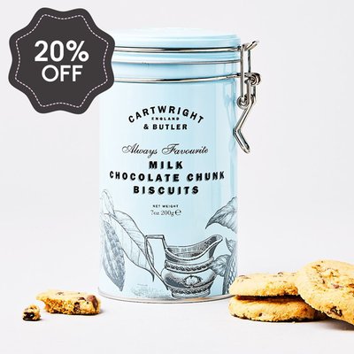 Cartwright & Butler Milk Chocolate Chunk Tin (200g)