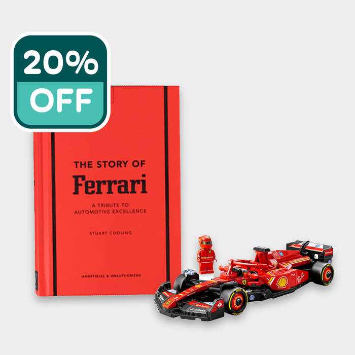 Story Of Ferrari Book & LEGO Ferrari F1