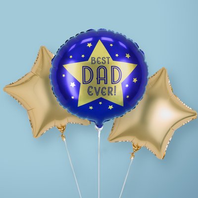 Best Dad Ever Balloon Trio