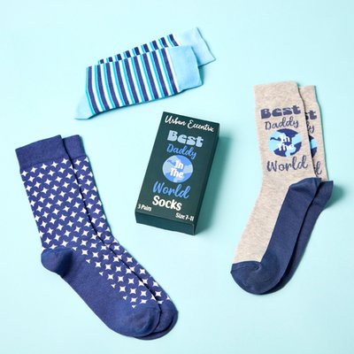 Men's Best Daddy In the World Socks Gift Set 