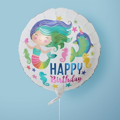 Happy Birthday Mermaid Balloon