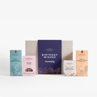 Cartwright & Butler Birthday Wishes Tea and Biscuits Hamper