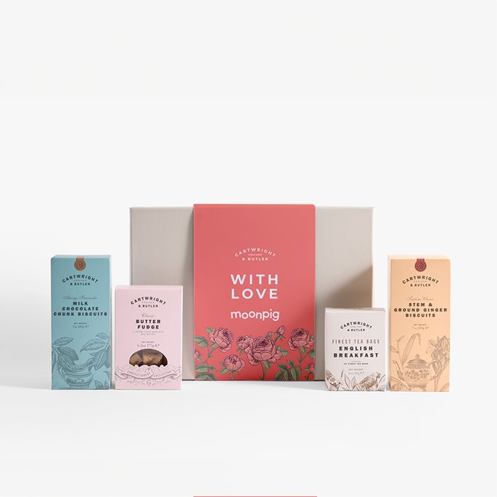 Cartwright & Butler With Love Tea and Biscuits Hamper