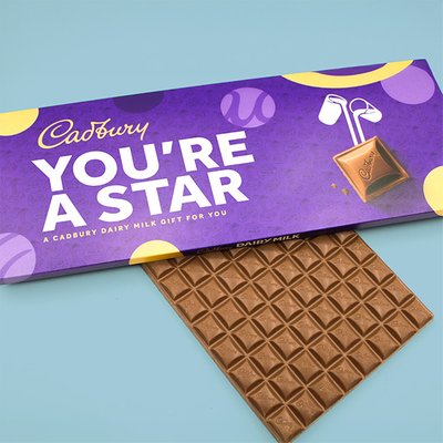 Cadbury Dairy Milk Bar 'You're a star' 850g 