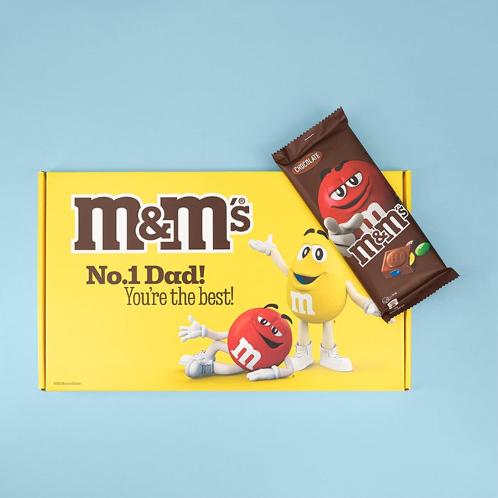 M&M's No 1 Dad Gift Box (x4 165g)