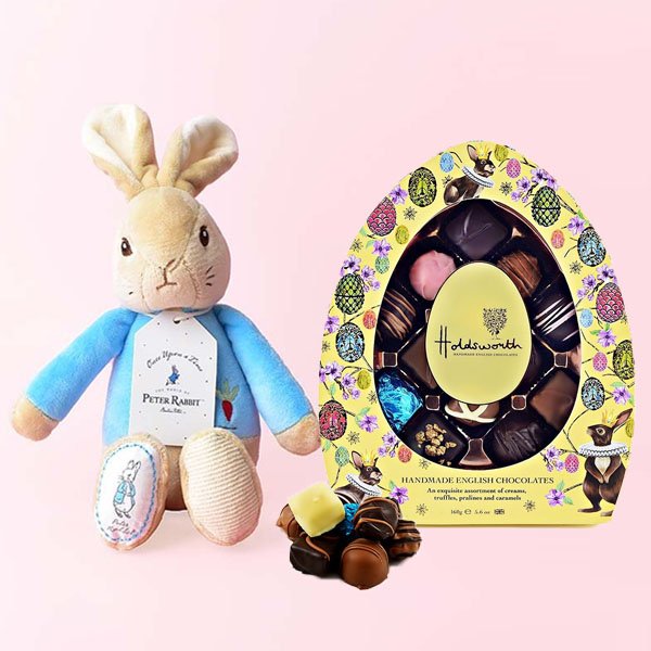 Luxury Easter Egg & My First Peter Rabbit Soft Toy Gift Set