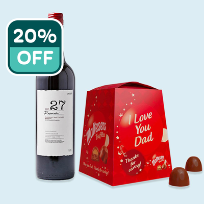 Maltesers I Love You Dad 200g & Vat 27 Reserve Cabernet Sauvignon Merlot Gift Set