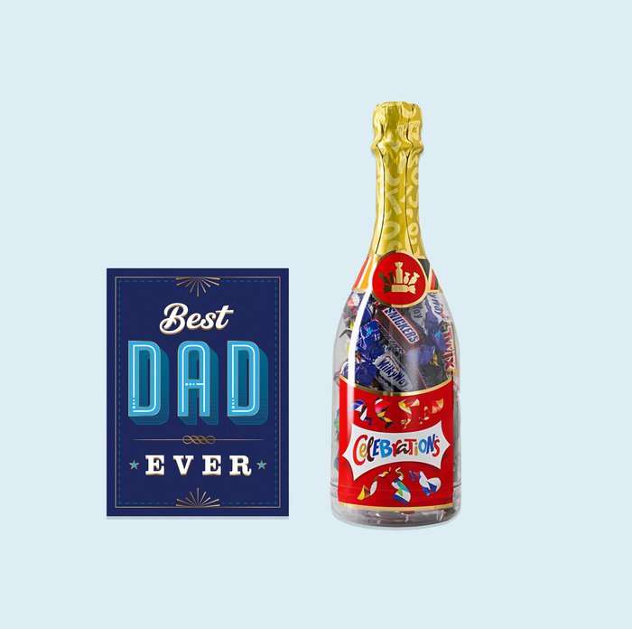 Celebrations Bottle 312g & Best Dad Ever Book Gift Set 