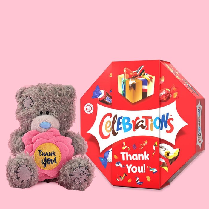 Tatty Teddy 11.5cm Thank You Bear & Celebrations Centrepiece 'You're My Fave' 385g