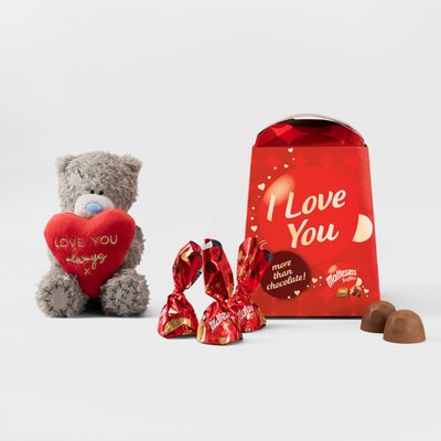 Tatty Teddy 10cm Love You Always Bear & Maltesers Truffles 'I Love You' Box 200g 