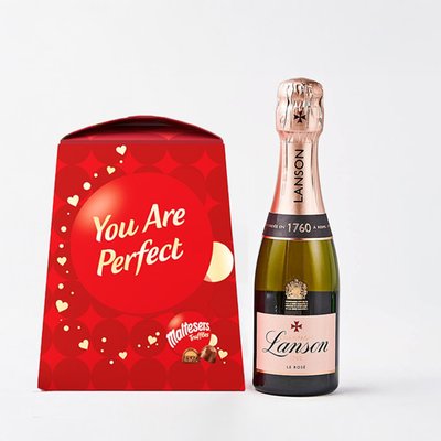 Maltesers truffles 200g You Are Perfect & Rose Lanson 20cl