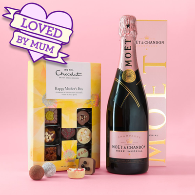 Hotel Chocolat & Moët et Chandon Rosé Impérial Happy Mother's Day Gift Set