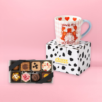 Hotel Chocolat Everything Pocket Chocolates & Eleanor Bowmer You’re My Lobster Mug